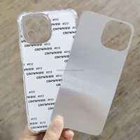 Casing ponsel TPU sublimasi 2D transparan untuk iPhone 16 Pro Max DIY pelindung penutup kosong sublimasi bening terbuat dari bahan PC