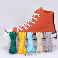 Lacets élastiques demi-ronds personnalisables de 5 mm d'épaisseur sans nœuds, embouts métalliques argentés, vente en gros, lacets de baskets athlétiques pratiques, faible MOQ