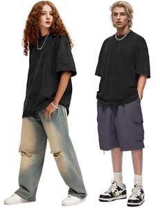 Venta al por mayor Vintage 100% algodón camiseta cuello redondo deportes al aire libre camisa gráficos peso pesado Hombre Ropa imprimir Logo en blanco - Product Image 4