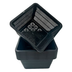 HG9SQBK Paniers carrés pour plantes aquatiques de 9 pouces - Paniers en maille plastique noire durable pour bassin - Product Image 3