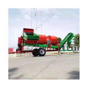 Large-scale automatic peanut picking machine in the field Fully automatic integrated fruit picking equipment