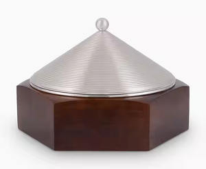 Plat à gratin en acier inoxydable blanc de luxe fait main, nouveau design 2026, pour servir et réchauffer les aliments, avec un design en fil métallique, pour fondue - Product Image 2