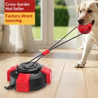 Jouet à mâcher pour chien en plastique avec ventouse, corde de traction, balle de jeu de la corde pour chiens d'intérieur et d'extérieur