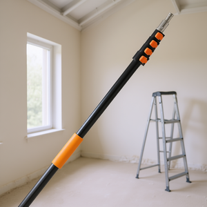 Perche télescopique DB 4,66-19 pieds en acier inoxydable multi-usages pour le nettoyage domestique et la peinture - Product Image 2