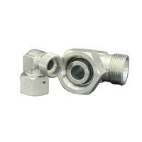 Conector Hidráulico de Unión de Conversión Giratoria de Ángulo Recto con Cable Interior y Exterior de Tipo de Férula Única Estándar Eaton 2C9
