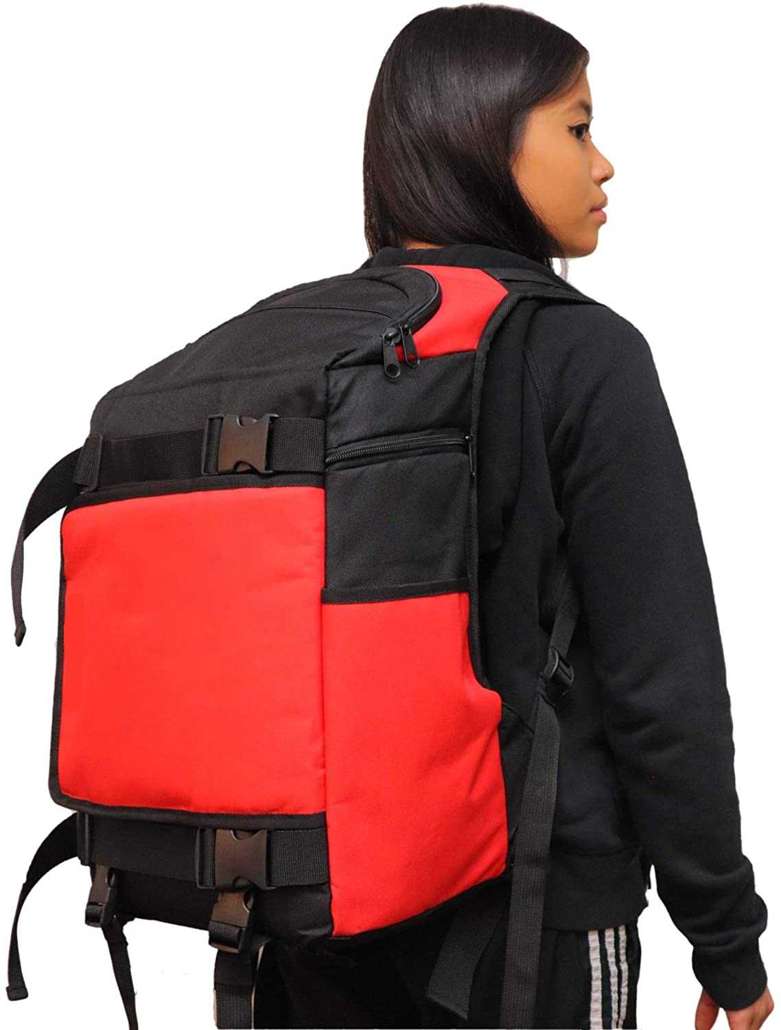 Longboard & Skateboard Carrier Backpack Bag with 17 Inches Laptop Holder -  Waterproof & Stylish for Outdoor Use