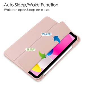 Housse pour tablette <span class=keywords><strong>iPad</strong></span> 11 2025 en acrylique PU avec emplacement pour stylet, fonction support, design fin et élégant, absorption des chocs aux quatre coins, logo personnalisé - Product Image 2