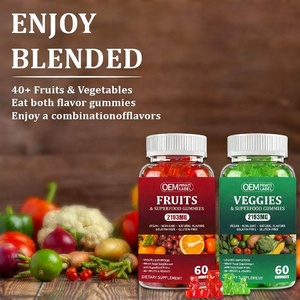 ผลิตภัณฑ์เสริมอาหารผลไม้และผักออร์แกนิกแบบขายส่ง OEM วิตามินกัมมี่ผลไม้และผัก 45 ชนิด สำหรับผู้ใหญ่และเด็ก - Product Image 2
