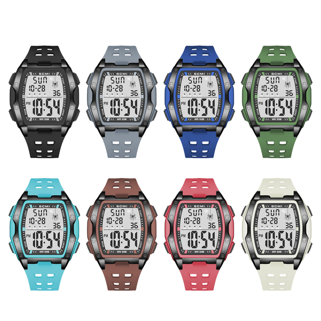 Custom Supplier Smart Watch 30M Waterproof GYM Sports Wristband with Alarm Clock Student Digital Watches for Men Water Resistant