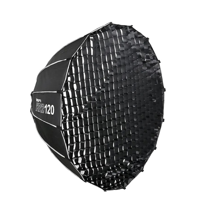 TRIOPO KP2-120 120cm Portable Deep Parabolic Softbox with Quick Release & Bowen Mount for Speedlite and LED Light
