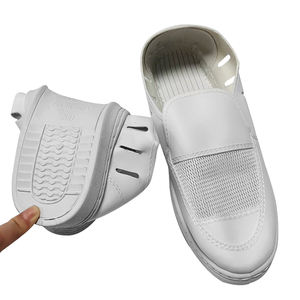 ALLESD, el mejor precio, seis agujeros en la malla del talón, zapatos de malla ESD antiestáticos de Color blanco superior para sala limpia - Product Image 2