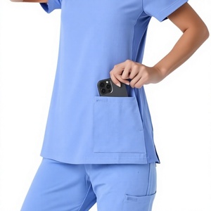 Nursing Uniform <b>Sets</b> for Women Scrubs <b>Set</b> Nurse Uniforms for Hospital <b>Doctor</b> Top & Pants with Multi Pocket Scrubs <b>Sets</b> - Product Image 6
