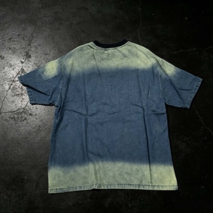 T-shirt surdimensionné personnalisé effet délavé pour homme, style streetwear, en coton, manches courtes, col rond, avec lettres - Product Image 5