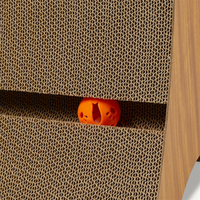 Lit pour chat de haute qualité en forme de coussin, griffoir pour chat, lit de détente avec jouet interactif à bille