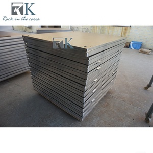 Plataforma de Escenario de Altura Ajustable, Plataforma Cuadrada de 1mx1m para Eventos - Product Image 4
