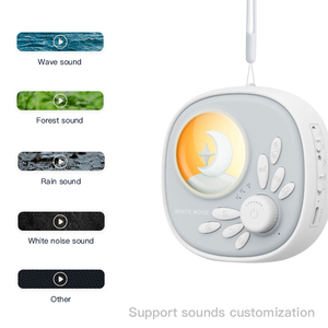 Máquina de Sonido Musical Portátil <span class=keywords><strong>para</strong></span> Dormir Bebés Recién Nacidos, Ruido Blanco, Diseño de Lujo, Carga Inalámbrica, Madera, Descanso HCH, 2.ª Carga en Casa - Product Image 3