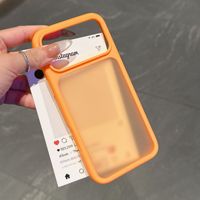 Coque de téléphone 2-en-1 finition mate pour iPhone 17 16 15 Pro Max 14 13 12, accessoires pour smartphone orange, protection contre les chocs pour iPhone