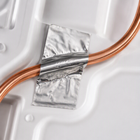 Ruban adhésif en aluminium de haute pureté pour usage en laboratoire et scientifique, ruban adhésif stable résistant aux produits chimiques pour le blindage