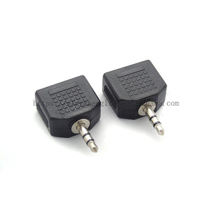 Convertisseur audio 3.5 mâle vers 3.5 <span class=keywords><strong>Double</strong></span> <span class=keywords><strong>prise</strong></span> femelle 3.5 <span class=keywords><strong>Double</strong></span> canal vers 2 trous <span class=keywords><strong>Jack</strong></span> 3.5 <span class=keywords><strong>Double</strong></span> piste vers <span class=keywords><strong>Double</strong></span> <span class=keywords><strong>prise</strong></span> casque - Product Image 3