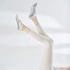 Five-finger Yoga Socks for Women Anti-slip Designed for Pilates with Separated Toes Open Back and Straps - Product Image 3