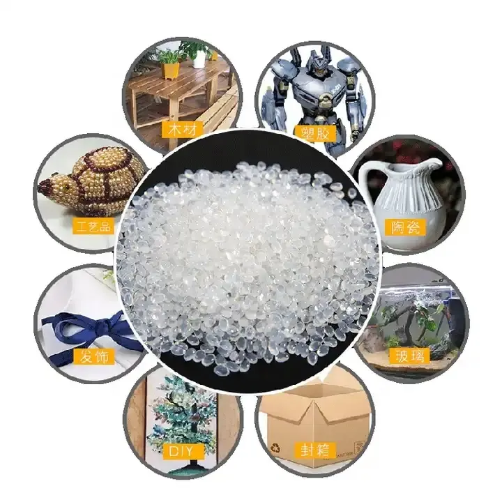 China Manufacturer Transparent EVA Resin Granules Hot Melt Adhesive Particles