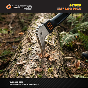 Landing 561020 Nouveau piolet à bois robuste en acier inoxydable 3Cr forgé de qualité industrielle, 125 degrés, épaisseur de la tête de 4 mm, 450 mm, TPR - Product Image 4