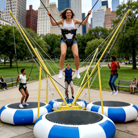 Ventes Flash : Remorque Mobile de Trampoline Bungee de Qualité Commerciale Certifiée CE pour Location et Activités de Team Building