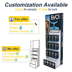 Expositor de Piso de Cartón Corrugado Personalizado para Bebidas, Botellas de Agua Mineral, para Tiendas y Promociones - Product Image 4