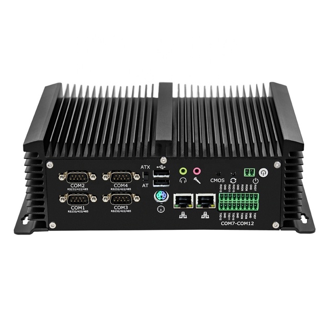 Industrial Rugged Vehicle Computer with 4LAN 12COM RS232 RS485 for Automation Edge AI Robotics Kiosk and IoT Applications