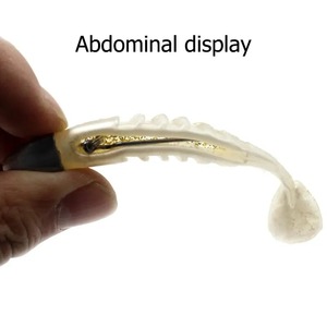 Leurre de pêche souple en PVC en forme de queue de T avec tête plombée et hameçon barbelé pour la pêche en eau salée et douce, cible : Zander - Product Image 4