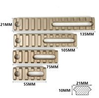 Kit de fixation tactique réglable 21 mm avec écrous, vis et passants de sangle à 3/5/7/10/13 emplacements – Accessoire d'extérieur