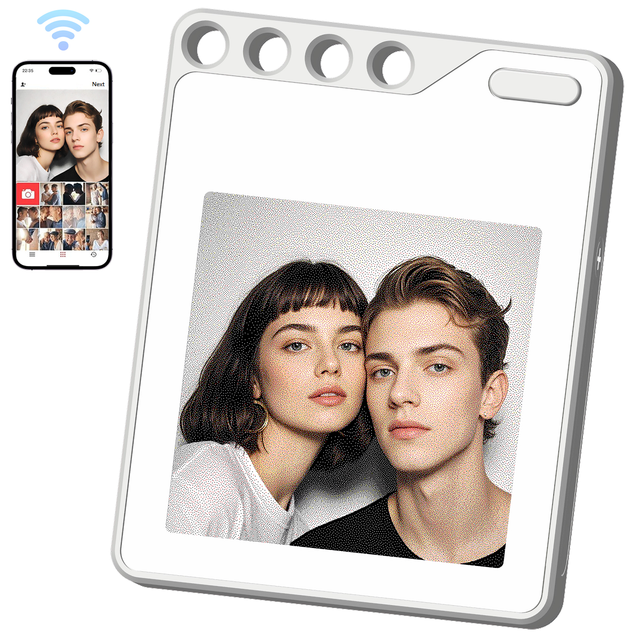 Portable Photo Frame Mini Photo Frame Electronic NFC E-Ink Screen Anti-lost Personalized And Custom Tracker Locator for Iphone