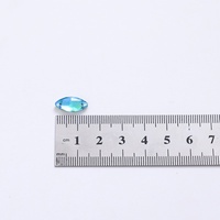 Strass en cristal K9 AB de haute qualité en forme de navette, à dos plat, pour la couture et la confection de vêtements faits main