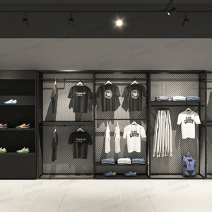 Kainice tùy chỉnh thời trang hiện đại Boutique T-Shirt Rack hiển thị siêu thị bán lẻ Thể Thao Vải Gondola kệ - Product Image 3