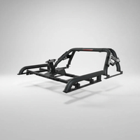 Support de roue de secours universel réglable et robuste avec finition noir mat pour les camions Hilux Ranger D-Max Triton NP300