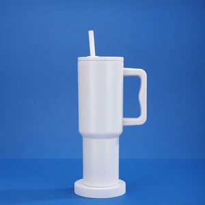 <b>40oz</b> H4.0 <b>Handle</b> Car Travel <b>Tumbler</b> Vacuum Mug Lid Straw Non-Slip Base OEM ODM Custom Color - Product Image 1