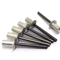 Rivets aveugles à tête plate en acier inoxydable 304/316, plaqués zinc, étanches, antirouille, fixations industrielles certifiées ISO15977