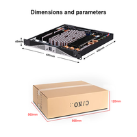 Amplificador de Potencia Profesional Gooermi de Alta Potencia de 2 Canales GaN Clase D de hasta 17000 W con PFC para Subwoofer, Sistema de Sonido para DJ
