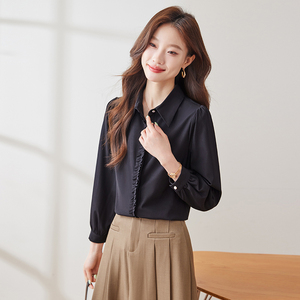 여성 정장 드레스 신상 춘춘 화이트 셔츠 (고학년 여성 면접용) - Product Image 6