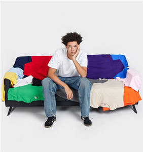 T-shirt uni à col rond personnalisé avec logo, vente en gros, plusieurs couleurs, haute qualité, t-shirt tendance - Product Image 5