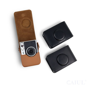 Étui de protection souple en cuir huilé fait main Caiul pour appareil photo Fujifilm <span class=keywords><strong>Instax</strong></span> <span class=keywords><strong>Mini</strong></span> <span class=keywords><strong>EVO</strong></span> - Product Image 2