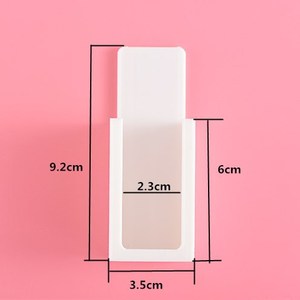 Wall Mounted <b>Remote</b> <b>Control</b> Holder Plastic Organizer Rack For Air Conditioner Minimalist Design Punch Free Installation - Product Image 3