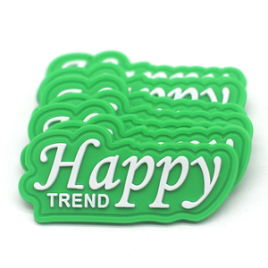 Accesorios de ropa de muestra gratis, parches de goma suave de PVC de transferencia de calor, Parche de goma personalizado para ropa - Product Image 5