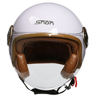 Cascos de Motocicleta Retro Unisex para Adultos, de Material ABS, Diseño Abierto, Clásicos, Vintage, Seguros para Todas las Estaciones, para Ciclismo