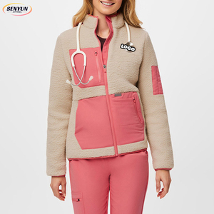 Setelan scrub medis desain Anda sendiri kustom baru setelan seragam musim dingin perawat perawat jaket bulu domba mantel Medis Dokter - Product Image 1
