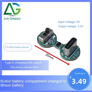 Kamen Rider Knopfbatteriefach mit Lithium-Akku, Typ-C-Ladung, Schalterlicht, 3,7V Universal GTY-B China - Product Image 4