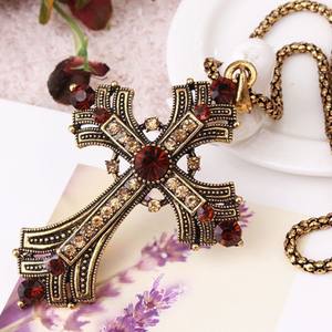 Collana di diamanti Vintage di nuova uscita con lunga catena a maglie di <span class=keywords><strong>lana</strong></span> incrociata con pietre di perle di zircone per una festa di fidanzamento regalo - Product Image 2