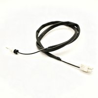 Kabel Harness Konektor Ganda Khusus dengan Selubung Pelindung Luar Hitam, Terminal Spade & Konektor Putih untuk Refrigerasi