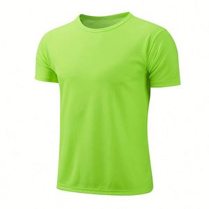 Design Unisex <b>Shirt</b> Causal Daily Sport Breathable Polyester Custom Logo Embroidery Silk Print Sport Short Custom - Product Image 1