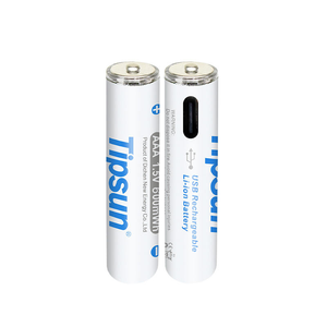 Batería Cilíndrica Recargable Tipsun de 600mWh y 1.5V, Pilas Recargables Tipo C con Carga USB - Product Image 6